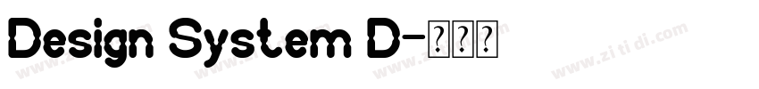 Design System D字体转换